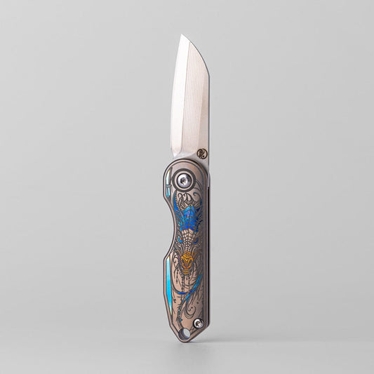 Pocket Knife EDC – New Play Yu Jingzi | ZDP189 M390 Titanium Engraving Multi Tool