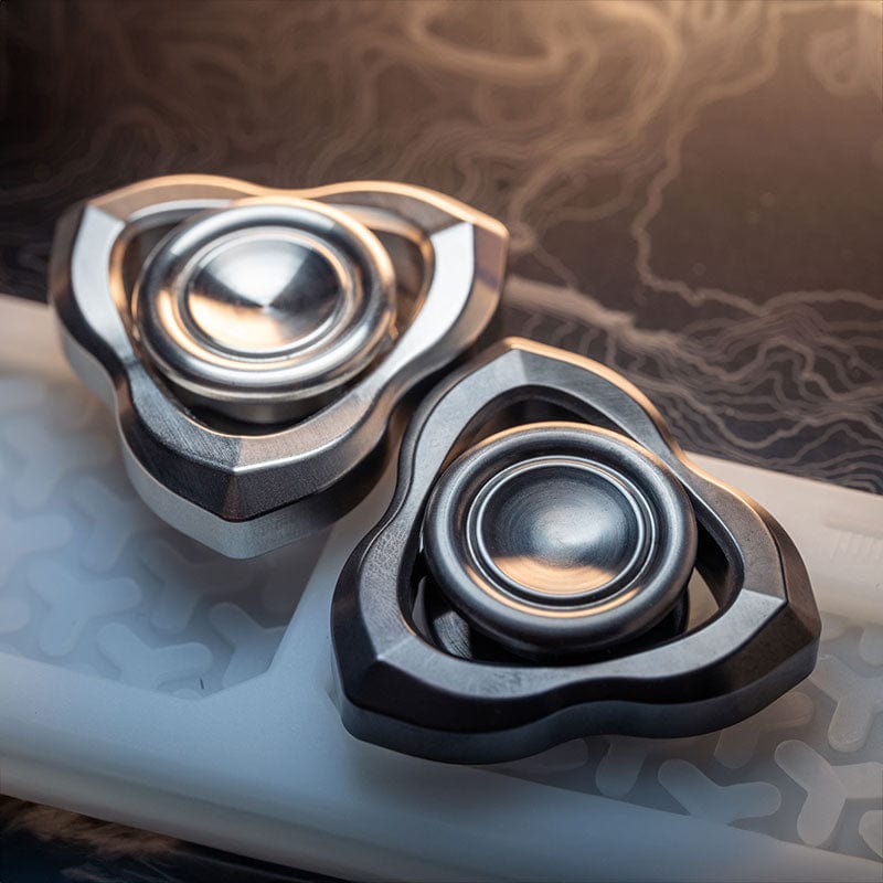 Gyroscope Toy – NewBee Casual | Stainless Steel Zirconium Titanium Mokume EDC Spinner