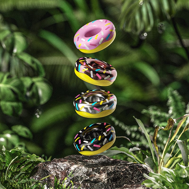 Fidget Coin – OS EDC Mini Donut | Stainless Steel Titanium Zirconium POM Haptic Coin