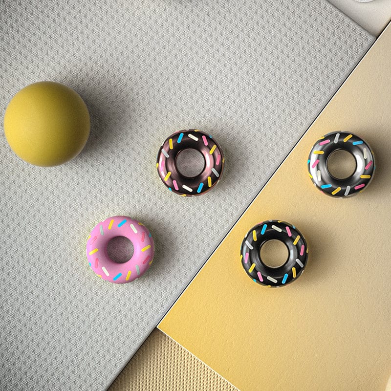 Fidget Coin – OS EDC Mini Donut | Stainless Steel Titanium Zirconium POM Haptic Coin