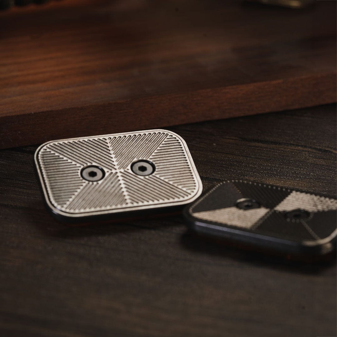 Fidget Slider EDC – Osseous Point Studio Travel | Titanium PEEK Zirconium Mokuti Damascus Push Slider
