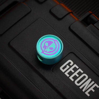 EDC Lanyard Bead – GEEOne Ripple | Titanium Anodized Knife Bead Paracord Pendant