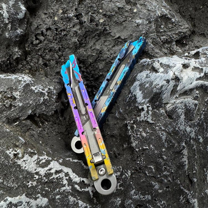 Titanium Keychain Package Opener: two package openers angled together (gallery view 02).