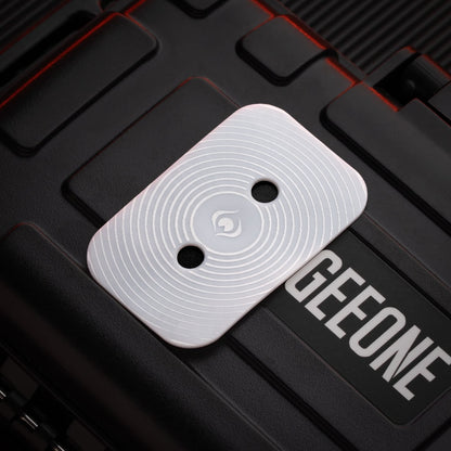 EDC Slider – Peacock Aura Sand | Stainless Steel Titanium Zirconium Sand Push Slider