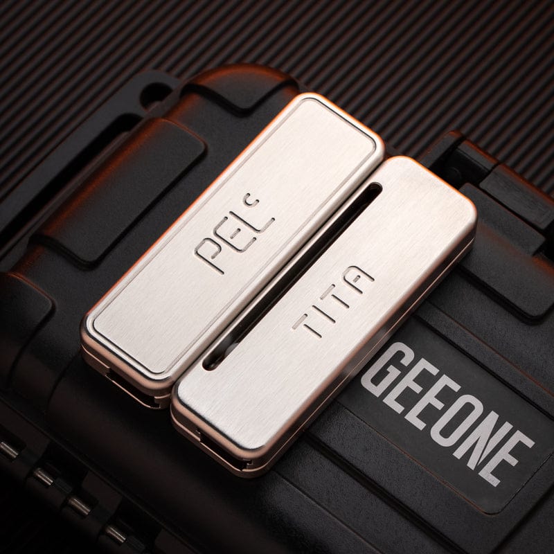 Fidget Slider – PELC TITA | Stainless Steel Titanium EDC Push Slider