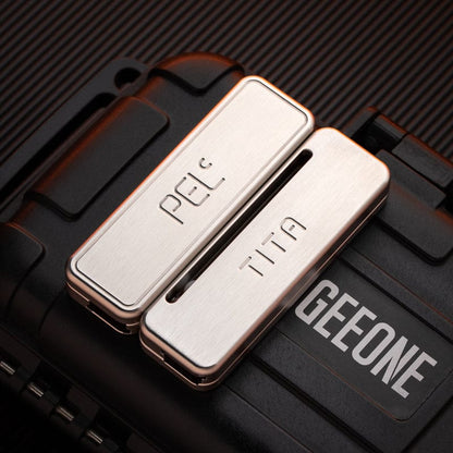 Fidget Slider – PELC TITA | Stainless Steel Titanium EDC Push Slider