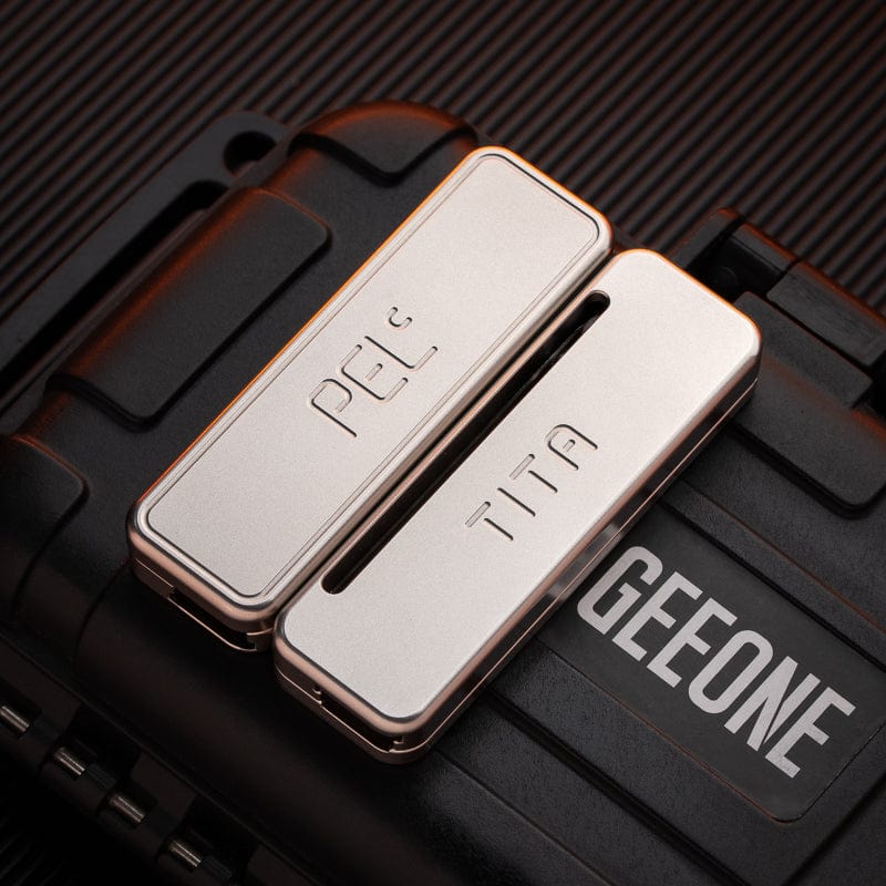 Fidget Slider – PELC TITA | Stainless Steel Titanium EDC Push Slider