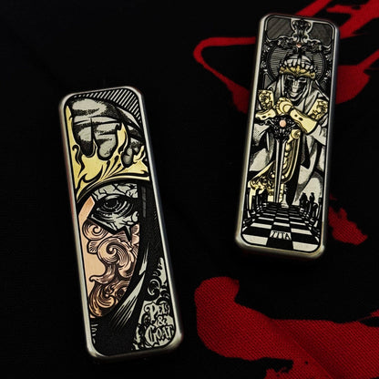 Fidget Slider – PELC TITA | Stainless Steel Titanium EDC Push Slider