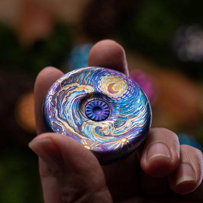Precision Spinner – Bright Blood Eternal Flower | Stainless Steel Titanium Ceramic Coating EDC Gyro