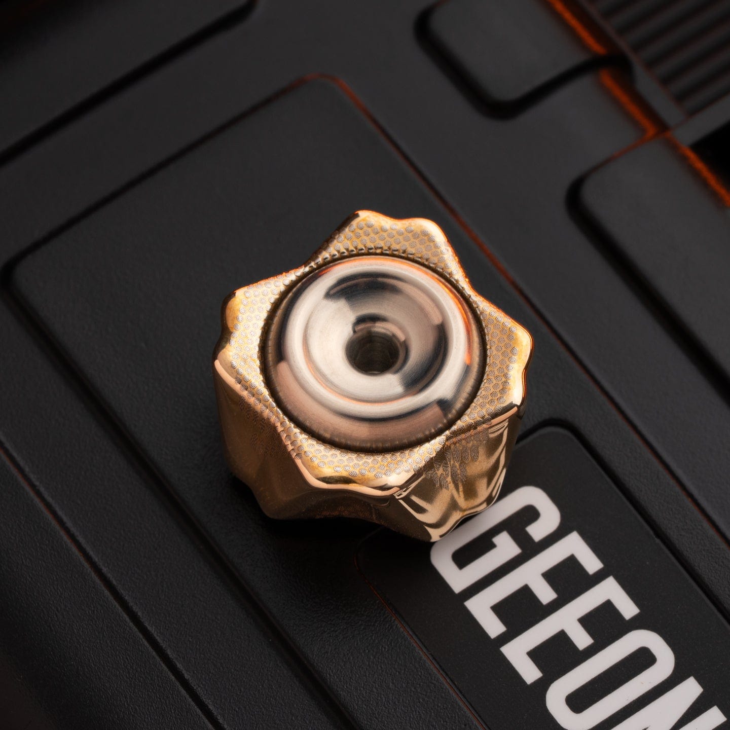 Fidget Slider EDC – SAO EDC Sakura Cake | PEI Zirconium Zircuti Mokume Superconductor Push Slider