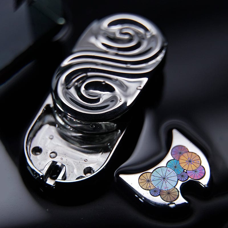 Fidget Slider – SEKI Ripple 2.0 Rain | Zirconium Stainless Steel Shell Coating EDC Push Slider