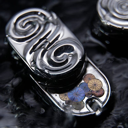 Fidget Slider – SEKI Ripple 2.0 Rain | Zirconium Stainless Steel Shell Coating EDC Push Slider