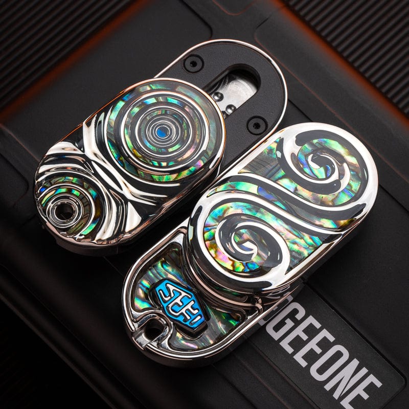 Fidget Slider – SEKI Ripple 2.0 Rain | Zirconium Stainless Steel Shell Coating EDC Push Slider