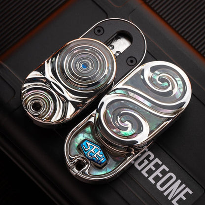 Fidget Slider – SEKI Ripple 2.0 Rain | Zirconium Stainless Steel Shell Coating EDC Push Slider