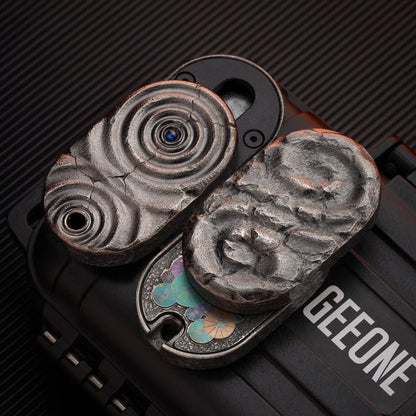 Fidget Slider – SEKI Ripple 2.0 Rain | Zirconium Stainless Steel Shell Coating EDC Push Slider