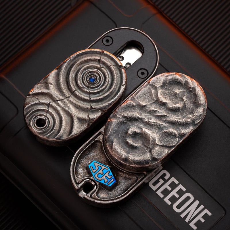 Fidget Slider – SEKI Ripple 2.0 Rain | Zirconium Stainless Steel Shell Coating EDC Push Slider