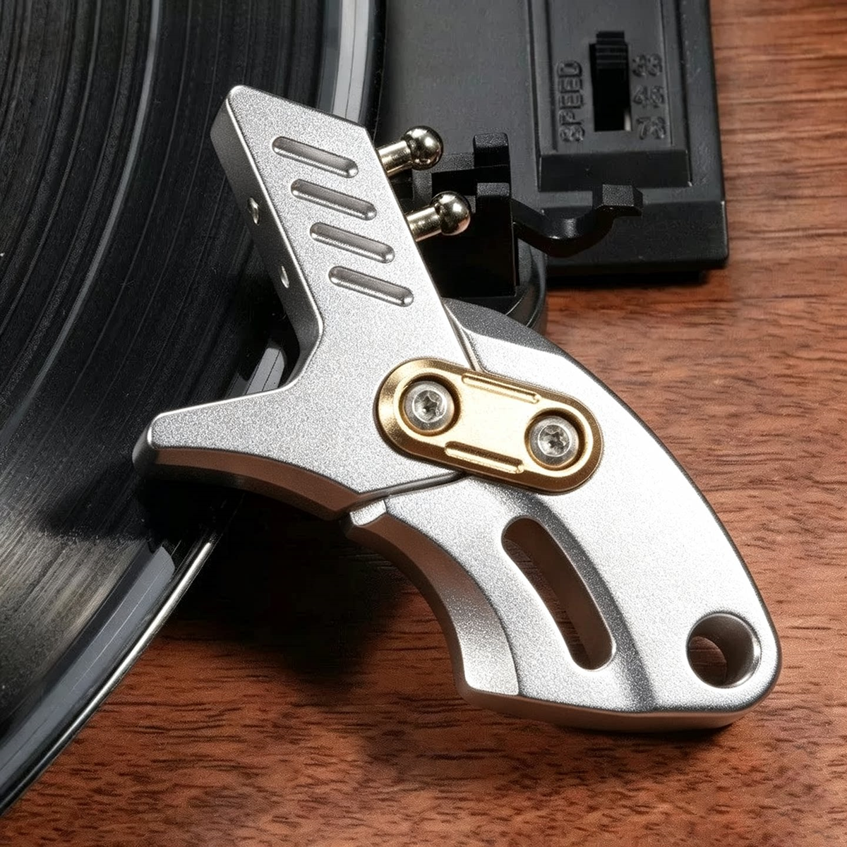 Rear-Support Fidget Accessory in Aluminum Alloy or Stainless Steel — Aluminum Alloy - Silver