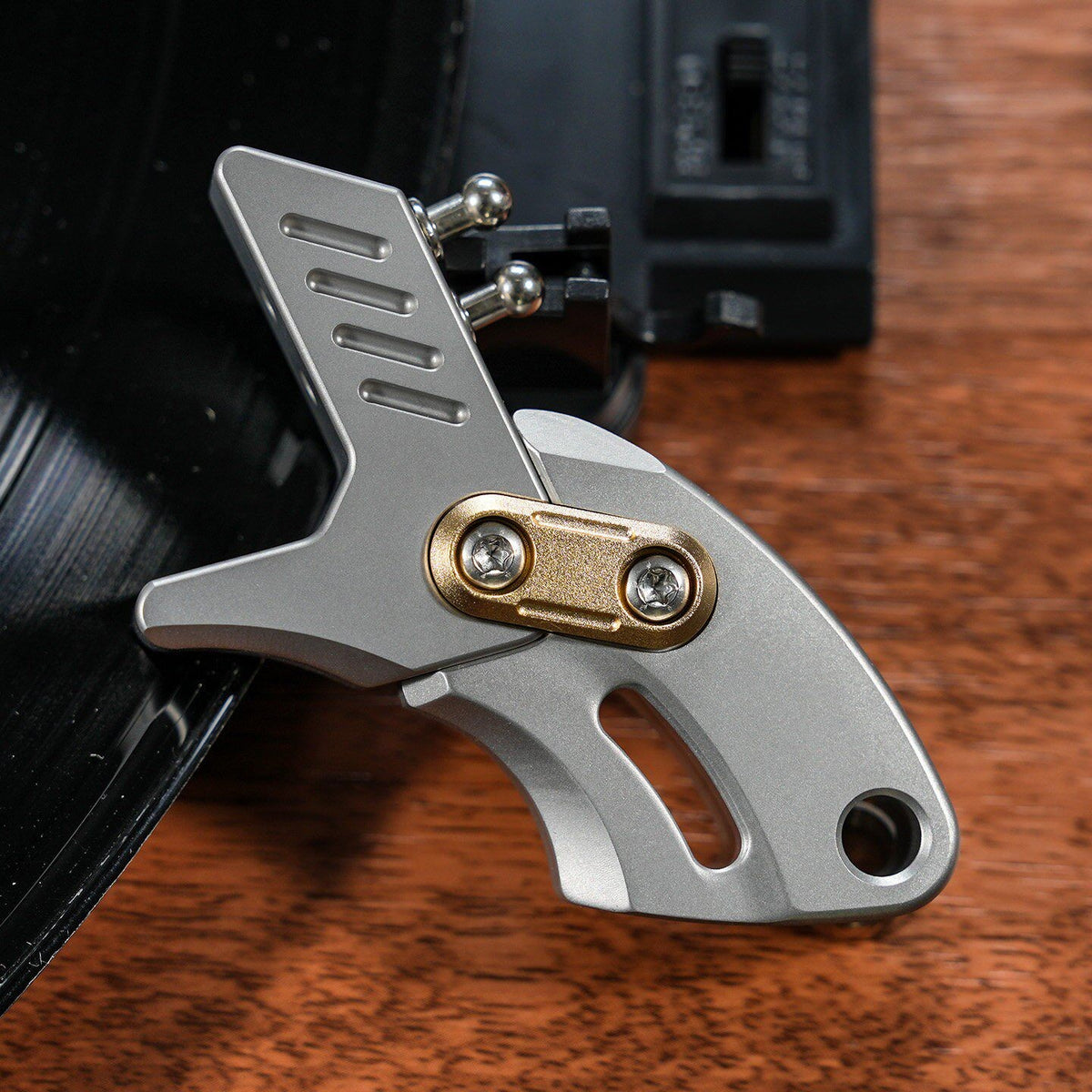 Rear-Support Fidget Accessory in Aluminum Alloy or Stainless Steel — Stainless Steel - Silver