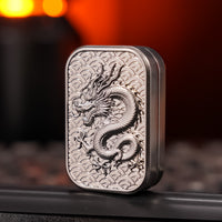 Silver-Tone Dragon Relief