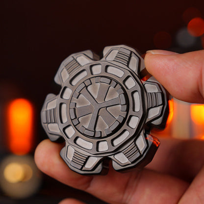 Armor-Style Stainless Steel EDC Fidget Spinner — Black Stainless Steel