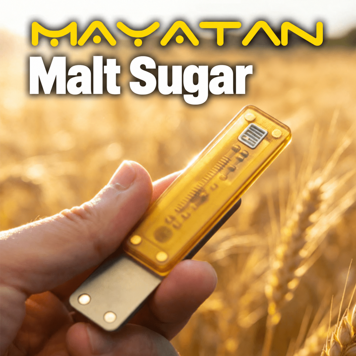 Malt Sugar Amber-Color Fidget Slider — Amber-Color Body