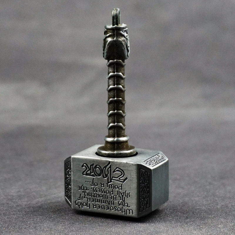 New-Version Hammer-Shaped Alloy Fidget Toy — New Version Silver-Tone