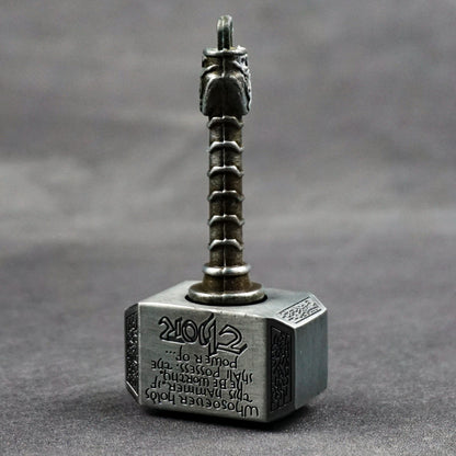 New-Version Hammer-Shaped Alloy Fidget Toy — New Version Silver-Tone