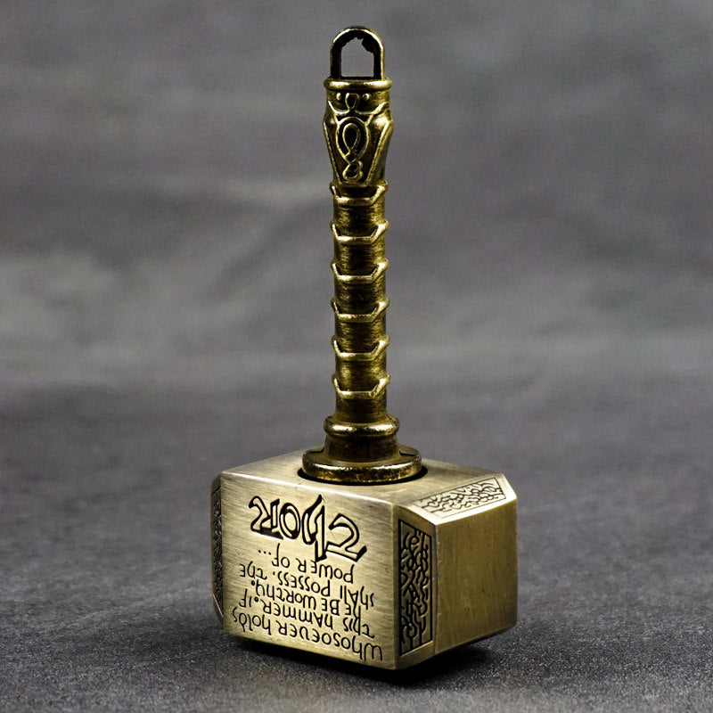 New-Version Hammer-Shaped Alloy Fidget Toy — New Version Antique Copper-Tone