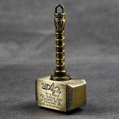 New-Version Hammer-Shaped Alloy Fidget Toy — New Version Antique Copper-Tone