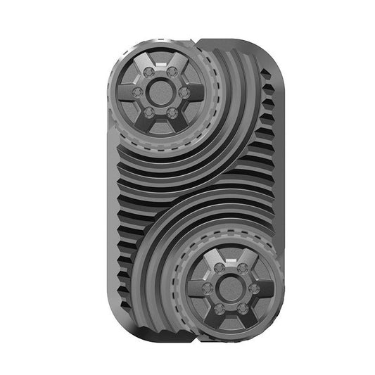 Star Wheel Infinite-Position Metal Fidget Slider in Gray or Rainbow — Gray