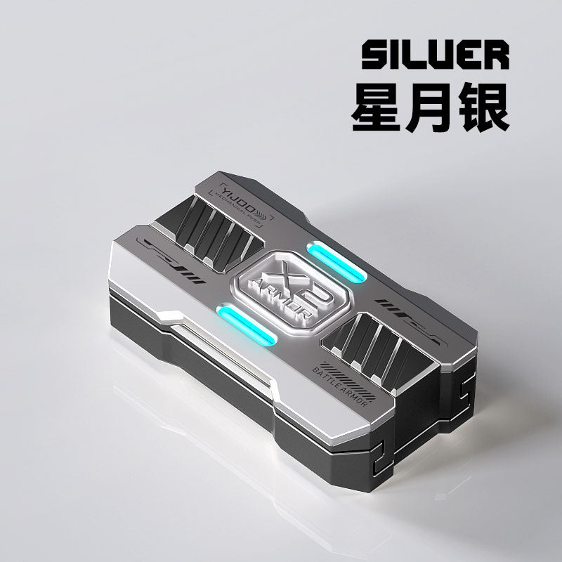 YIJOO Battle Armor X2 Mechanical Fidget Slider — Starlight Silver