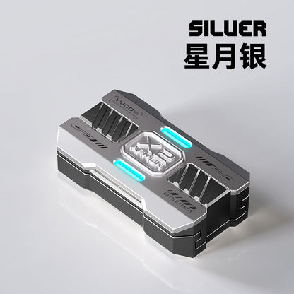 YIJOO Battle Armor X2 Mechanical Fidget Slider — Starlight Silver