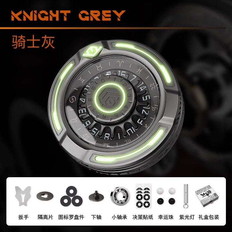 Decision Maker 2 Dual-Bearing Roulette Fidget Spinner — Gray