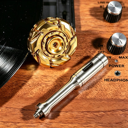 08 Zinc-Alloy Opening-Armor Fidget Spinner Sets — Gold — Standard + Scepter