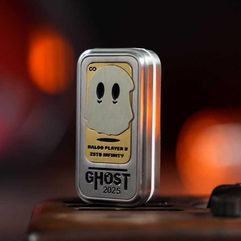 Silver Ghost 2025 slider with a contrasting ghost illustration panel
