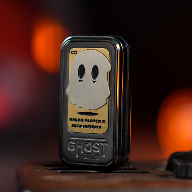 Black Ghost 2025 slider with a contrasting ghost illustration panel