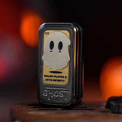Black Ghost 2025 slider with a contrasting ghost illustration panel