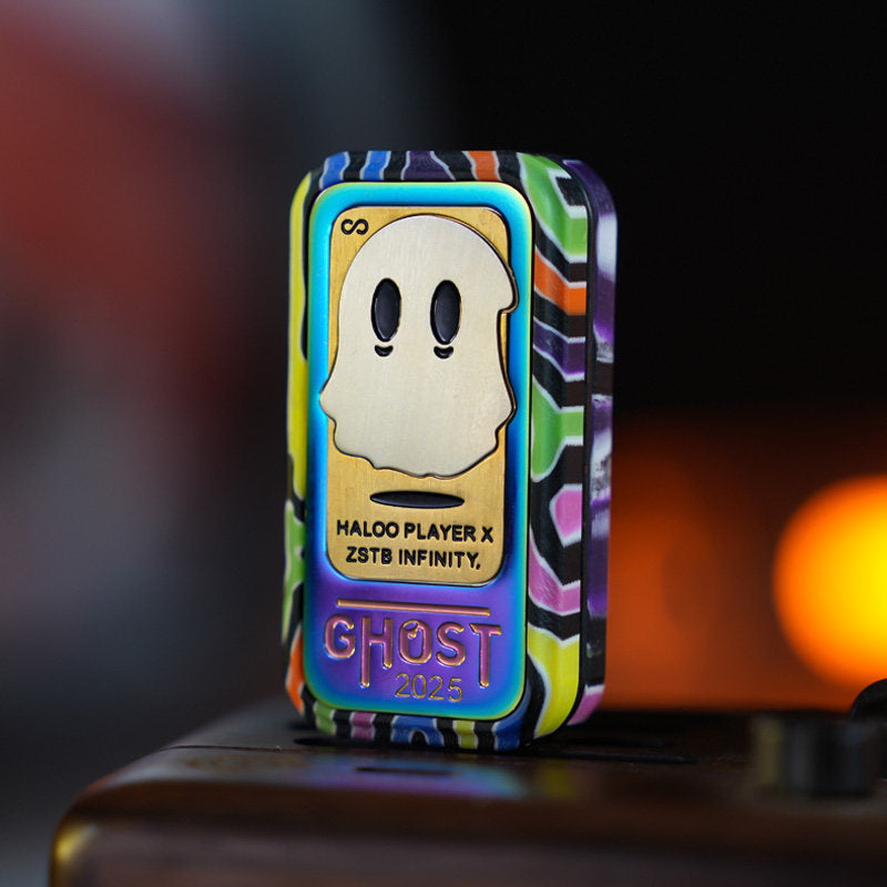 Graffiti-pattern G10 Ghost 2025 slider with a multicolor frame