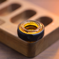 African Blackwood + Amber PC Inner Ring