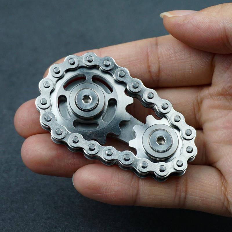 Chain Flywheel Stainless Steel EDC Fidget — Silver Stainless Steel