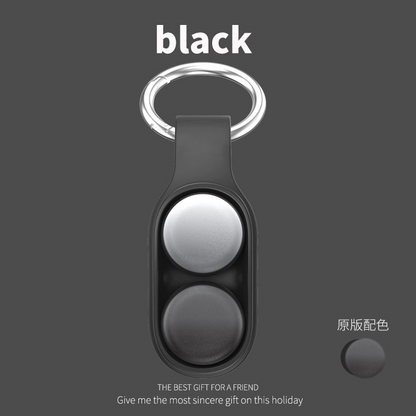 Magnetic Disc Fidget Keychain — Black