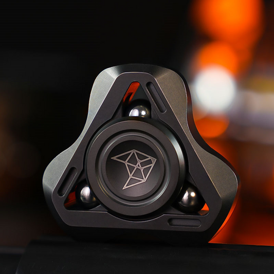 Spirit Fox V3 Open-Frame Fidget Spinner — V3 Aluminum Alloy — Black