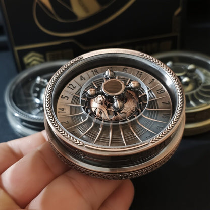 Carnival Roulette Fidget Spinner — Antique Copper-Tone