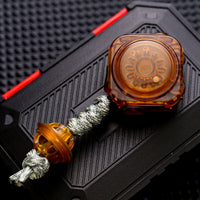 Amber / Planet PEI Bead