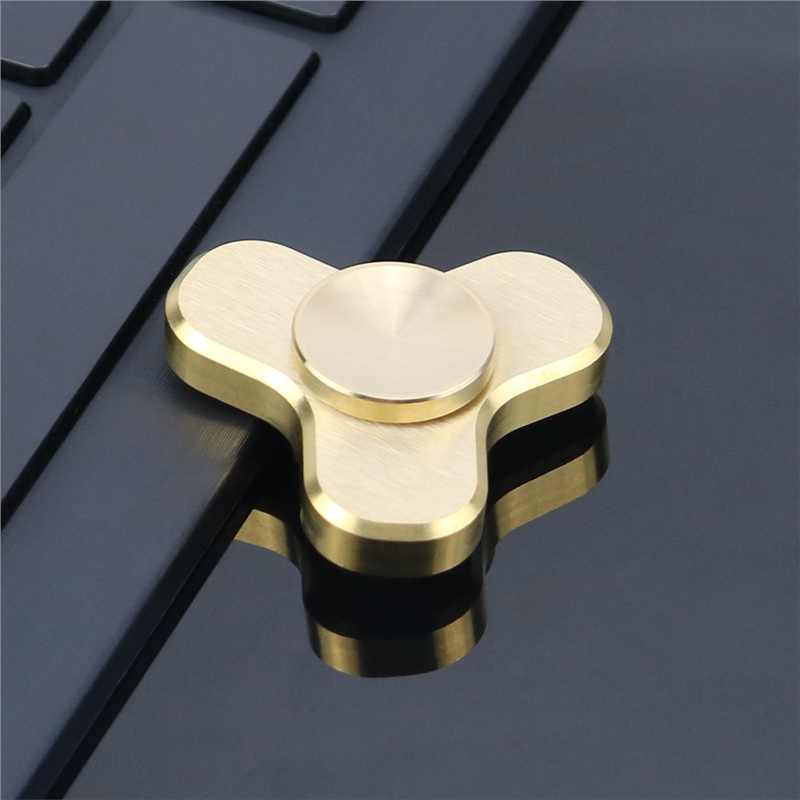 Mini M3 Fidget Spinner — Champagne Gold-Tone