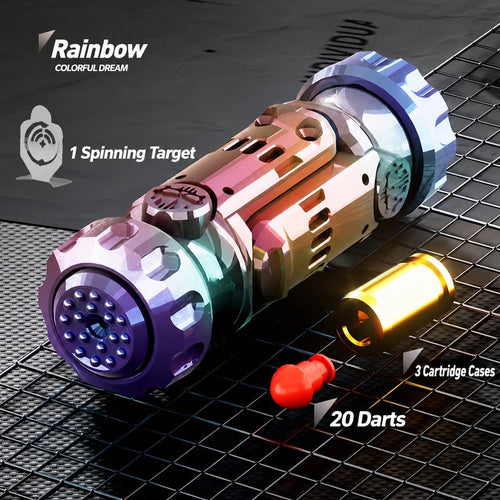 Vented Capsule Dart Launcher Toy Set — Rainbow