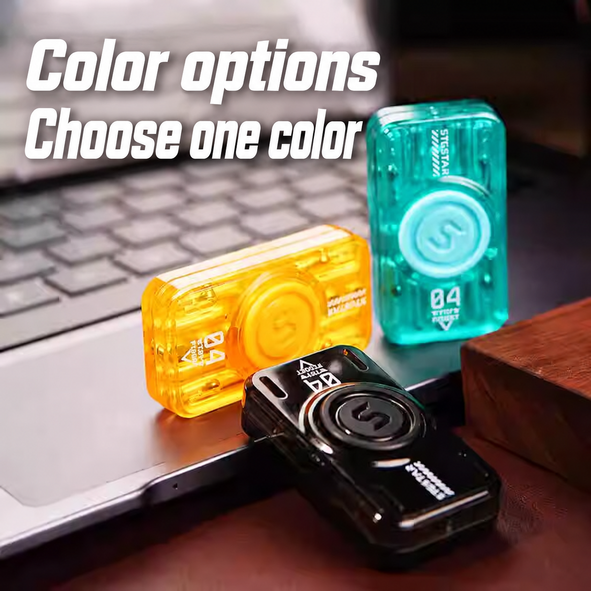 Glow-tube fidget body color options; choose one color, not a three-unit bundle