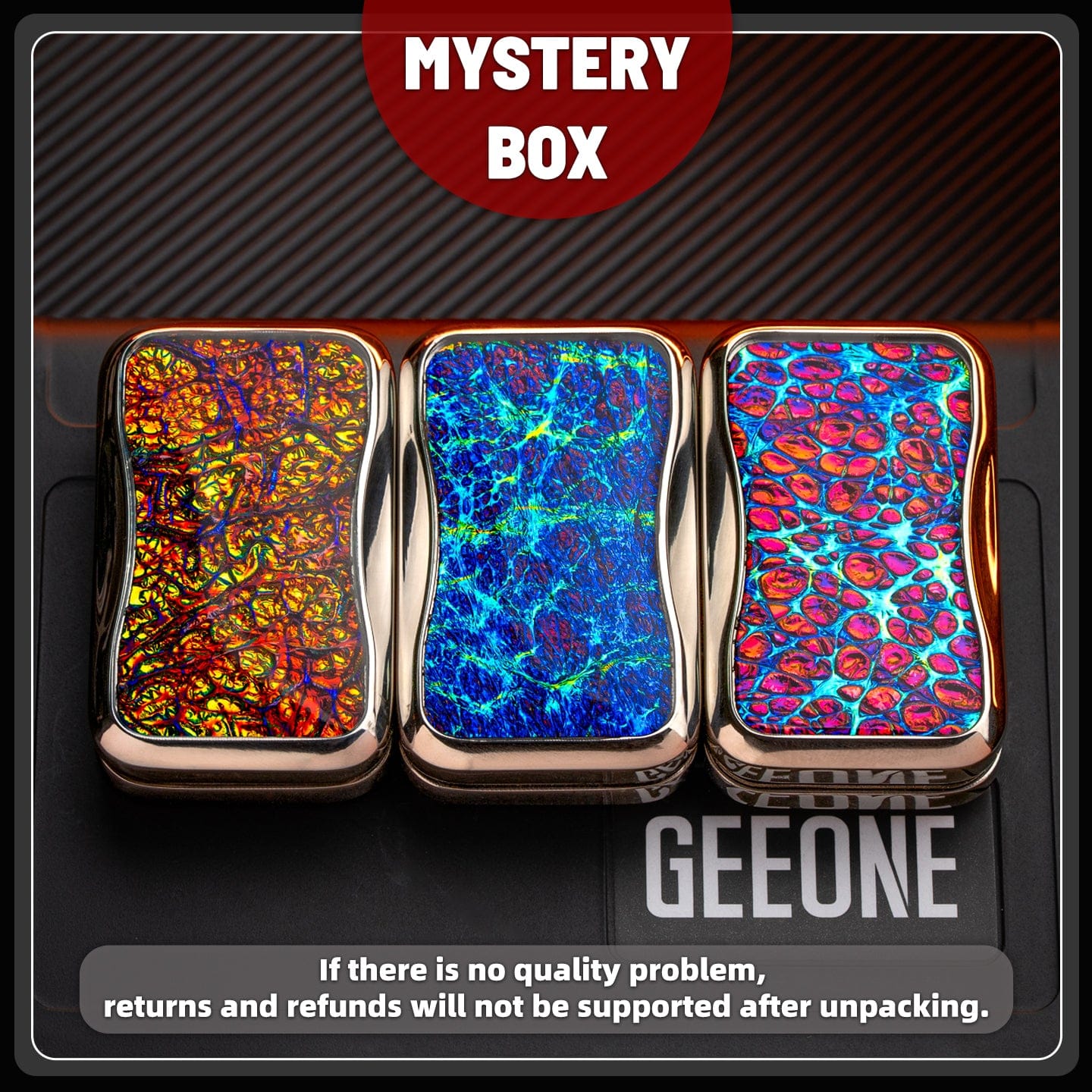 Fidget Slider EDC – Sky Nest EDC Shim Shy | Aluminum Titanium Mokuti Zirconium Mystery Box