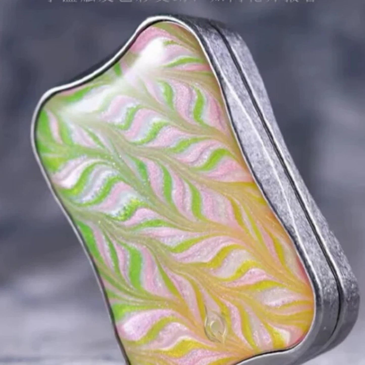 Flower Season pastel flowing-pattern metal fidget slider variant