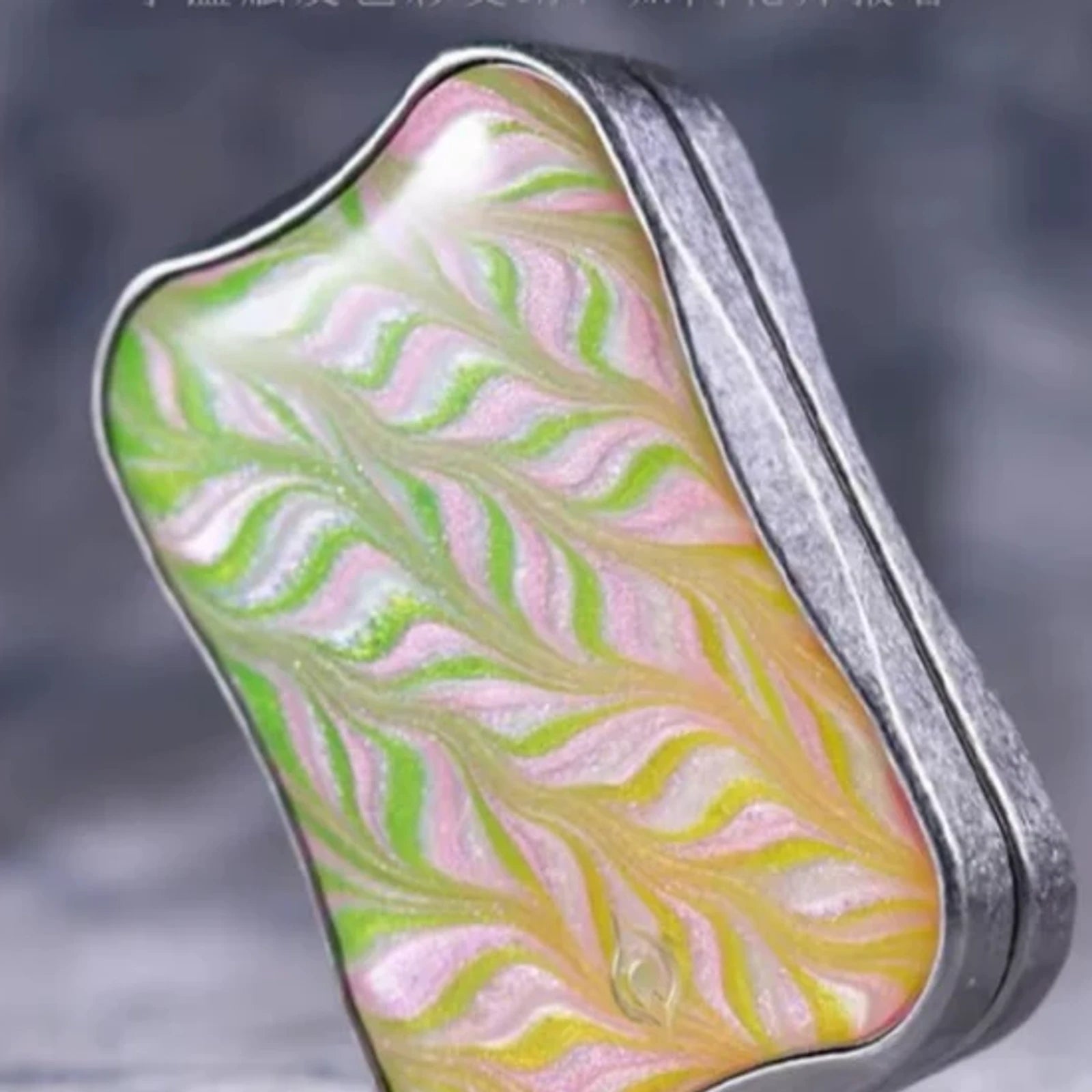 Flower Season pastel flowing-pattern metal fidget slider variant